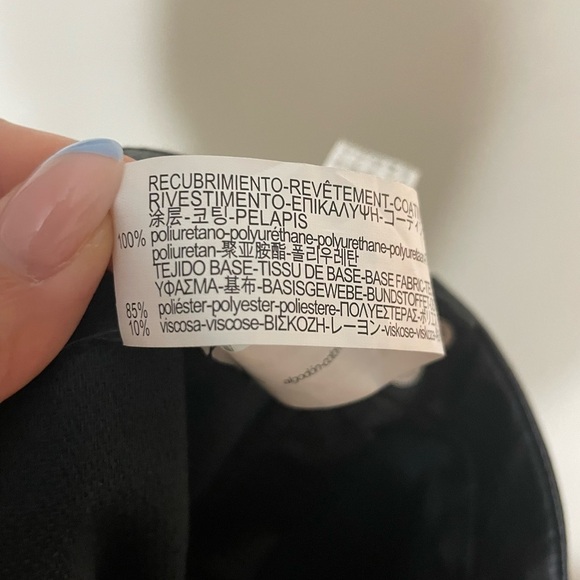 Zara Basic collection black vegan leather A-Line mini skirt size XS - Picture 10 of 10